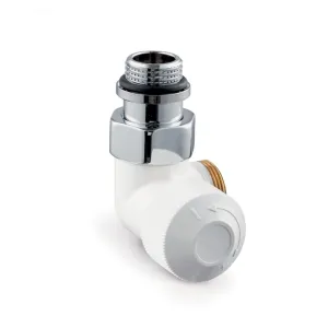 Радиаторный вентиль Resideo V2081LSL15A White, Double angle left