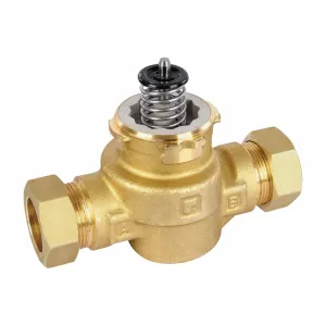 VCZAN1000/U - 28 mm compression fitting, 2-way valve body, 5.7 kvs