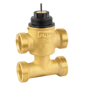 VYE15B1.0MCS 3WV small with BP, ext. thread, DN15, PN16, kvs1.0, mod, CS