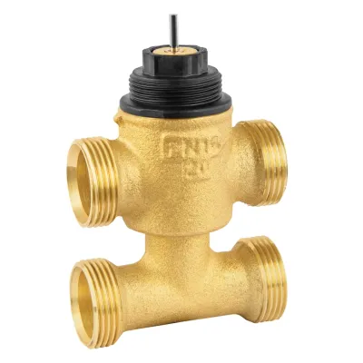 VYE15B1.6MCS 3WV small with BP, ext. thread, DN15, PN16, kvs1.6, mod, CS