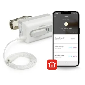 VWS01Y020EE - L5 WiFi Actuator with L1 Leak Detector and DN20 Rp Ball Valve