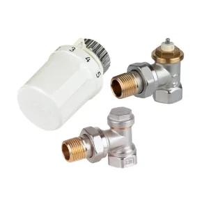 Термостатический радиаторный клапан Resideo VTL3000ES15 T3019W0 + V2000ESX15 + V2420E0015