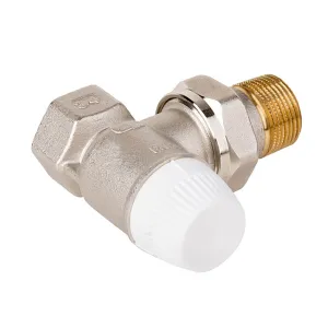 V2050EH020A - Angled with radiator connection tailpiece, DN20, 3/4 in