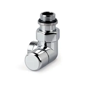 V2482R0015A - Verafix Design lockshield valve, Chrome, Double angle right