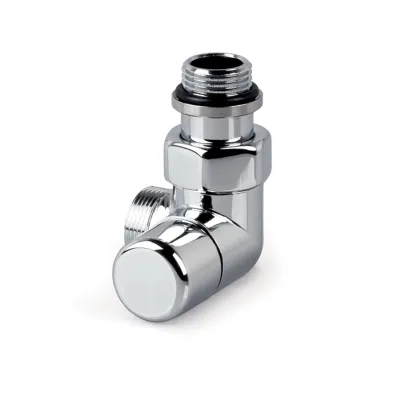 V2482R0015A - Verafix Design lockshield valve, Chrome, Double angle right