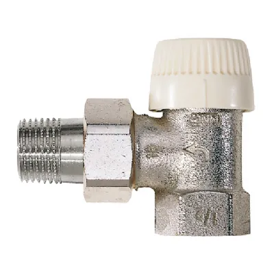 V2000EVS20 20 mm Angle to DIN Radiator Valve, 3/4 in