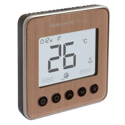 TF428KN-RSS_U Fancoil controller for 2/4 pipe, gold hairline, remote sensor