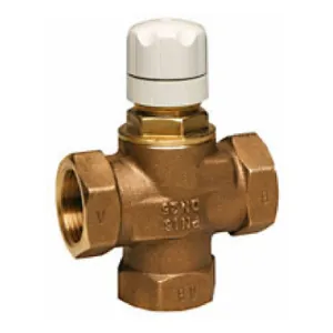 V135-1/2B Three way diverting valve, G1 1/2 in, 2.8 Kvs