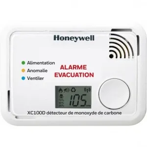 XC100-FR-A Standalone carbon monoxide detector with LED indicators