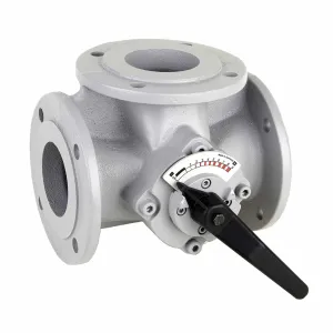 Ротационный трехходовой смесительный клапан DR125FA, фланцы DIN2531, DN125, значение Kvs 250