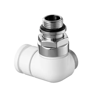 V2481R0015 - Verafix Design lockshield valve, White, Double angle right
