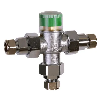 Thermostatic mixing valve TM200VP-3/4H With 22 mm compression connections