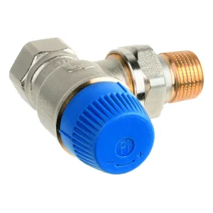 V2100EPI10 Kombi-TRV Pressure independent, angle, 3/8 in