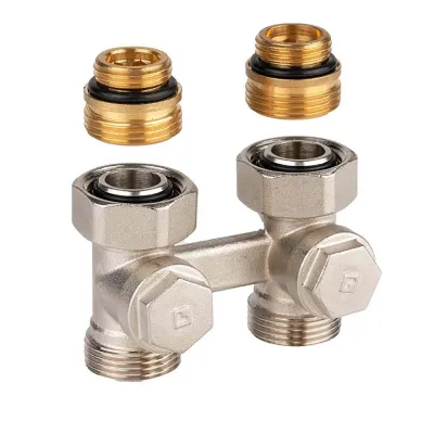 V2471DY15A Radiator connection valve, straight, 1.25 Kvs, Euroconus
