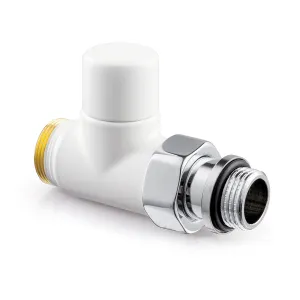 V2481D0015A Verafix Design lockshield valve, White, Straight