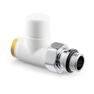 V2481D0015A Verafix Design lockshield valve, White, Straight
