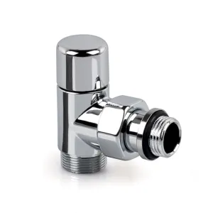 V2482E0015A - Verafix Design lockshield valve, Chrome, Angle