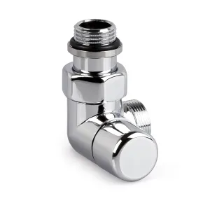 V2482L0015A - Verafix Design lockshield valve, Chrome, Double angle left