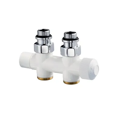 Resideo V2881DSL15A - H-блок с вставкой ТРВ, прямой, белый