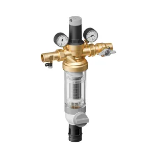 HS10S-2LFAA Domestic water station, 100 µm, clear bowl, lead free, 2"