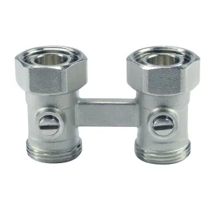 V2495DX020 - Straight (floor connection), 3/4" ext. radiator connection