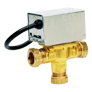 V4073A1088 3 port mid position valve, 28 mm