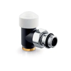 Термостатический радиаторный клапан Resideo Resideo V2083ESL15A Matt black, angle, DN15, G 1/2 inch