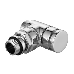 V2482E0015 - Verafix Design lockshield valve, Chrome, Angle