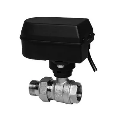 HAV32 Water shut-off valve, 1 1/4", with 230V actuator, 123 Kvs