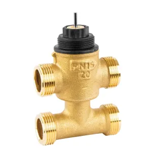 VYE20B4.0OF 3 WV small with bypass, ext. thread, DN20, PN16, kvs4.0, on/off