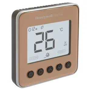 TF428GN-RSBS_U Fancoil controller for 2/4 pipe, rose gold, remote setback