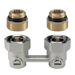 V2495EY015A - Angle (wall connection), 1/2" ext. radiator connection