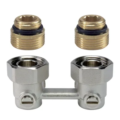V2495EY015A - Angle (wall connection), 1/2" ext. radiator connection