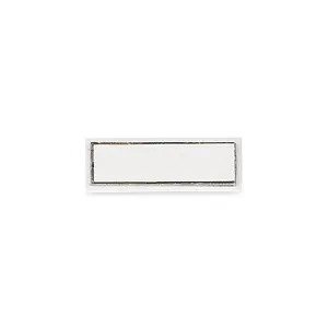 D1225 Index Unlit Classic Wired Doorbell Push – White