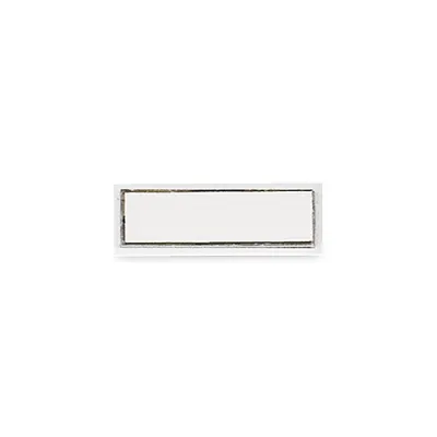 D1225 Index Unlit Classic Wired Doorbell Push – White