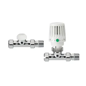 VTL120 Valencia традиционный TRV и запорный клапан, прямой, 10 мм