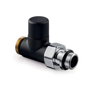 V2483D0015A Matt black, straight, DN 15, kvs 1.18, Rp 1/2 inch