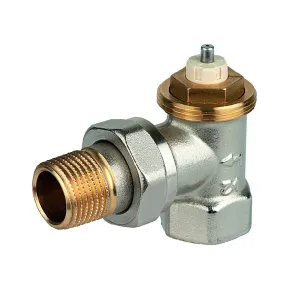 V2000ESX10 Thermostatic Valve, angle to DIN, 10 mm